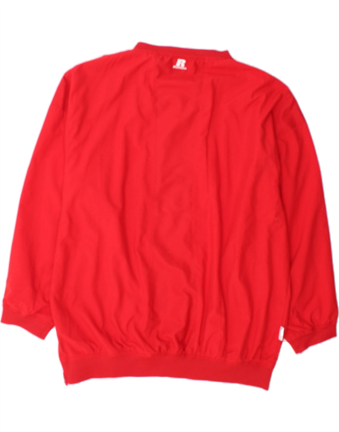 RUSSELL ATHLETIC Mens Loose Fit Pullover Tracksuit Top XL Red Polyester Vintage Russell Athletic and Second-Hand Russell Athletic from Messina Hembry 