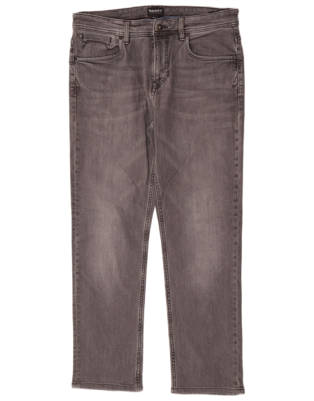Timberland Herre Regular Straight Jeans W34 L30 Grå Bomuld