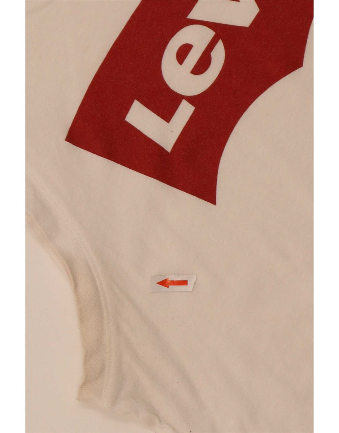 Levi's Kvinder Grafisk Vest Top UK 14 Medium Off White
