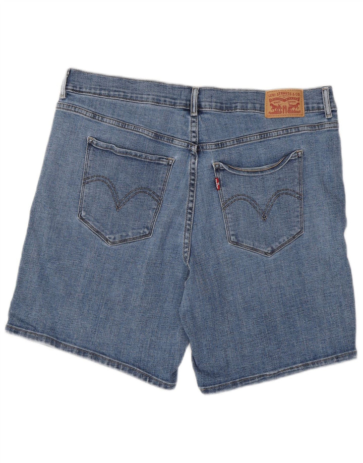 Levi's Klassiske denimshorts til kvinder W32 Stor blå bomuld