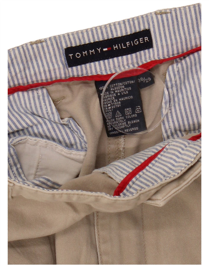 TOMMY HILFIGER Straight Cargo Bukser til mænd W36 L29 Beige Bomuld