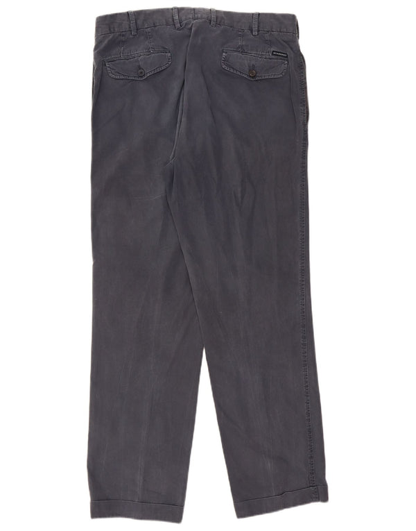 Burberry Straight Chino Bukser IT 50 Medium W34 L31 Marineblå Bomuld