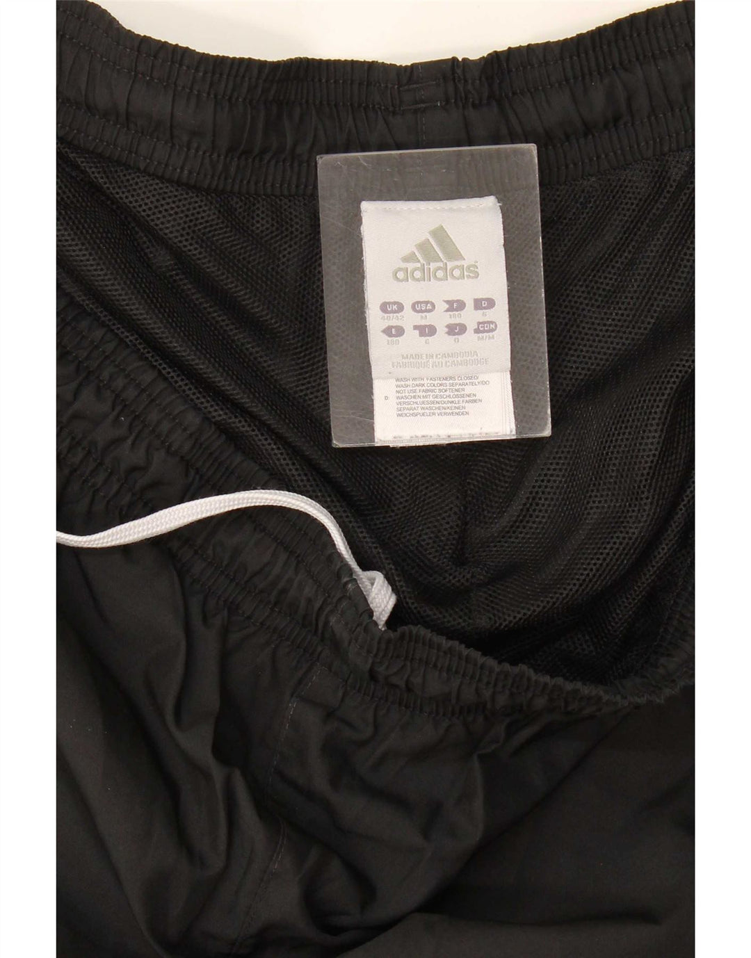 Adidas Træningsdragtsbukser til mænd UK 40/42 Medium Sort Polyester