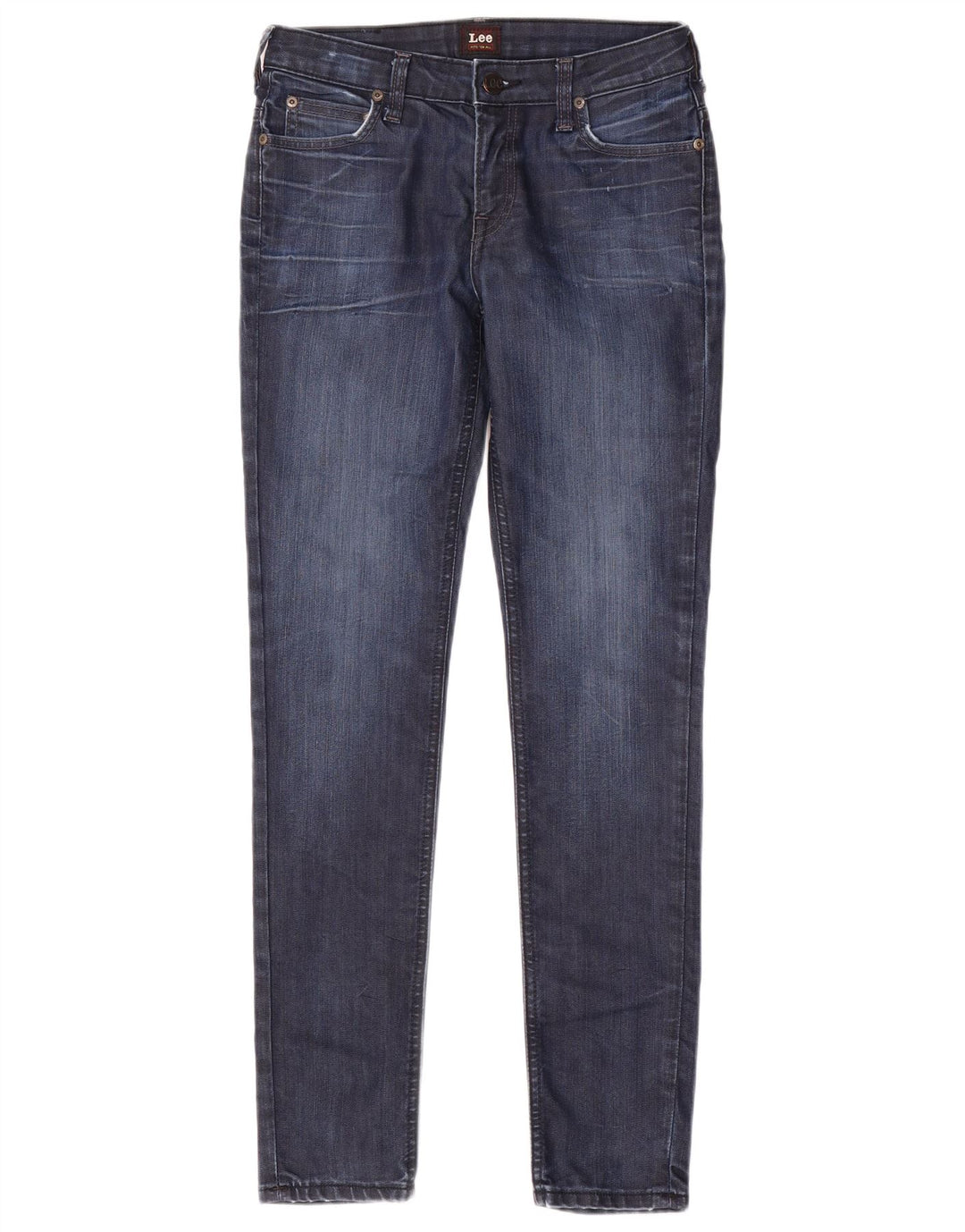 LEE Dame Scarlett Skinny Jeans W29 L33 Blå Bomuld