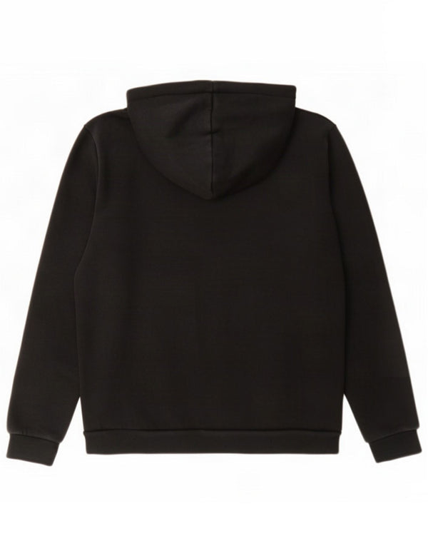 Puma Boys Graphic Hoodie Jumper 13-14 Years Black Cotton