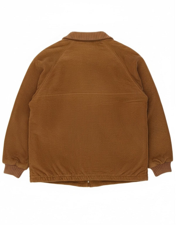 Vintage dame vendbar fløjlsjakke UK 12 Medium Brown Colourblock