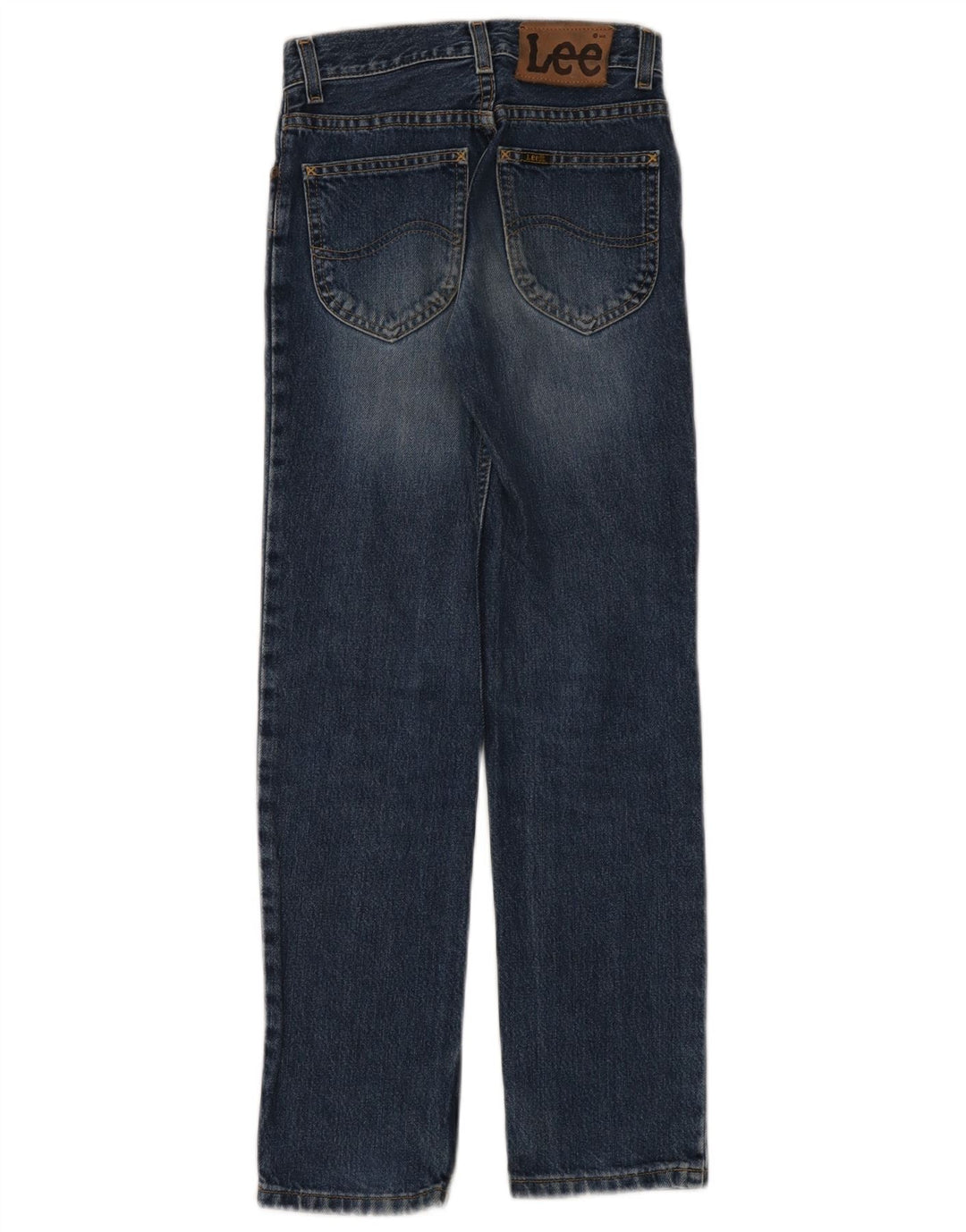 Lee Dame Straight Jeans US 10 Large W24 L28 Blå Bomuld