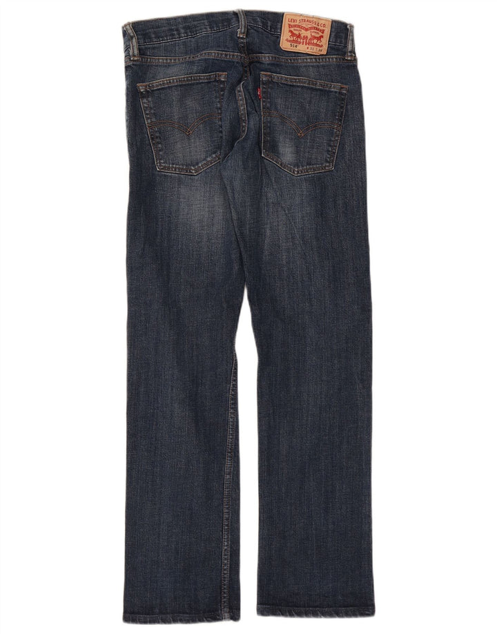 Levi's Herre 514 lige jeans W31 L30 Marineblå