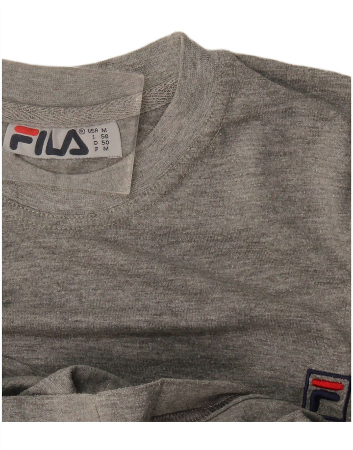 Fila Herre T-Shirt Top Medium Grå
