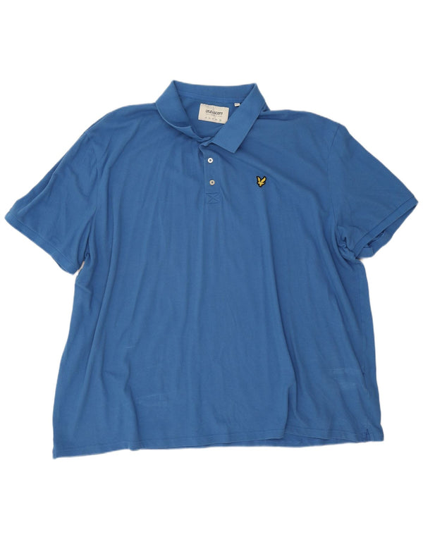 Lyle & Scott herre poloskjorte 5XL blå bomuld