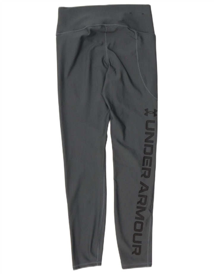 Under Armour Grafiske Leggings til kvinder UK 12 Medium Grey Polyester