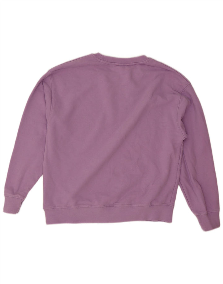 Levi's Dame Oversized Grafisk Sweatshirt Jumper UK 16 Stor lilla bomuld