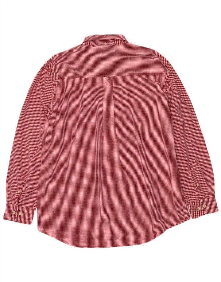 TIMBERLAND Herreskjorte Stor rød Gingham Bomuld