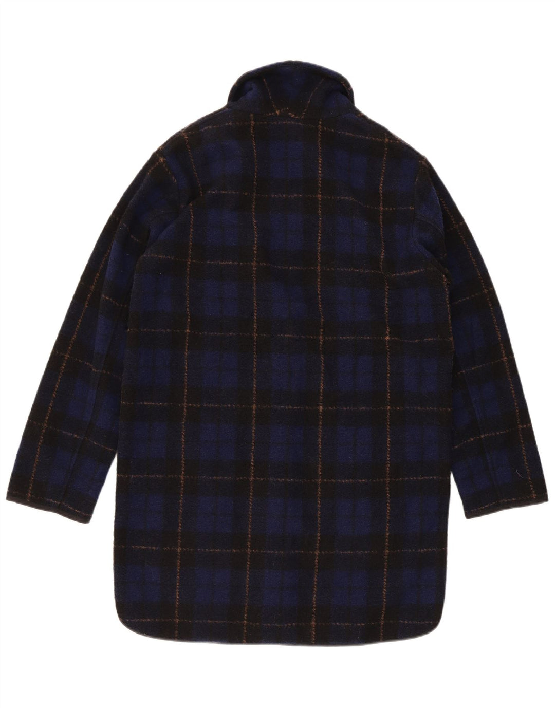 Woolrich Dame Oversized Overfrakke UK 6 XS Navy Blue Ternet polyester