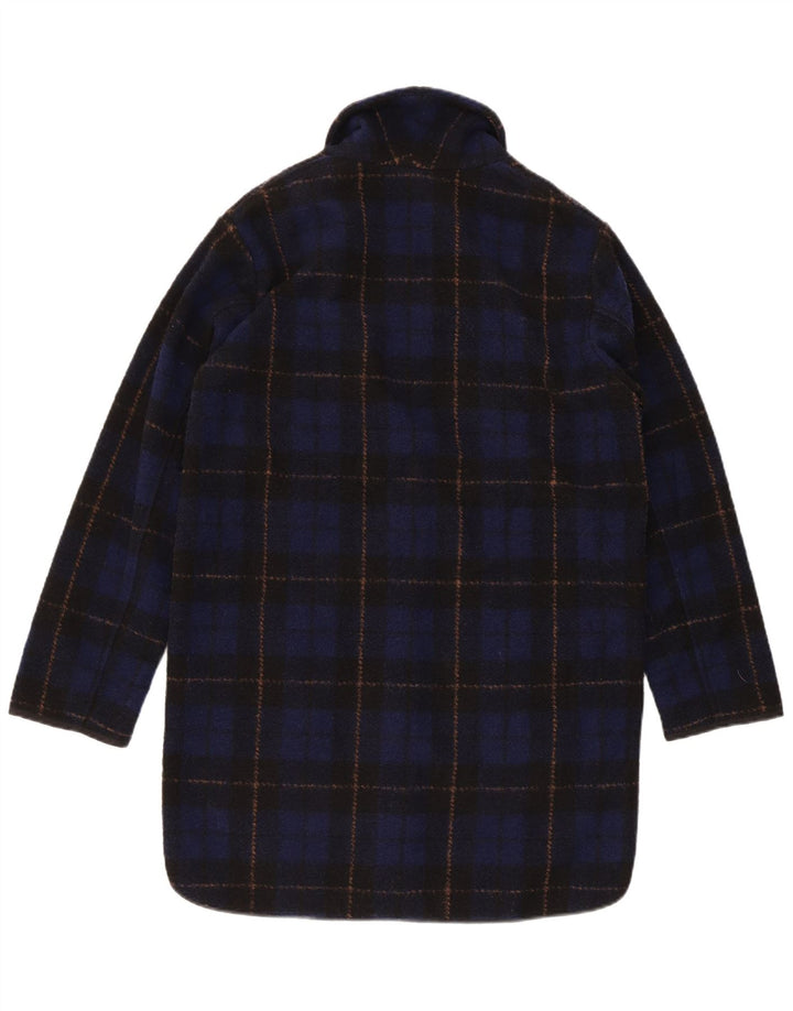 Woolrich Dame Oversized Overfrakke UK 6 XS Navy Blue Ternet polyester
