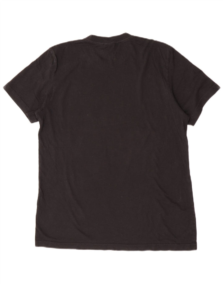 Adidas Herre grafisk T-shirt Top Medium Sort Bomuld