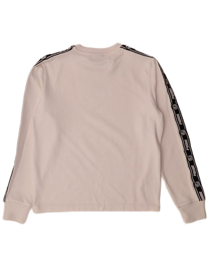 PUMA Sweatshirt til mænd XS Hvid polyester