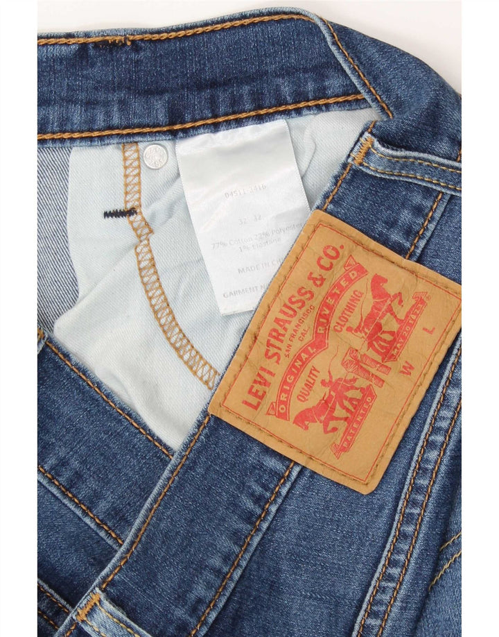 Levi's Slim Jeans til kvinder W32 L32 blå bomuld