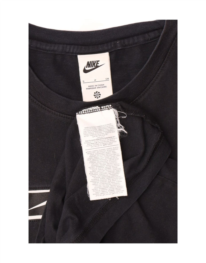 NIKE Mens Graphic T-Shirt Top Small Black Cotton Vintage Nike and Second-Hand Nike from Messina Hembry 