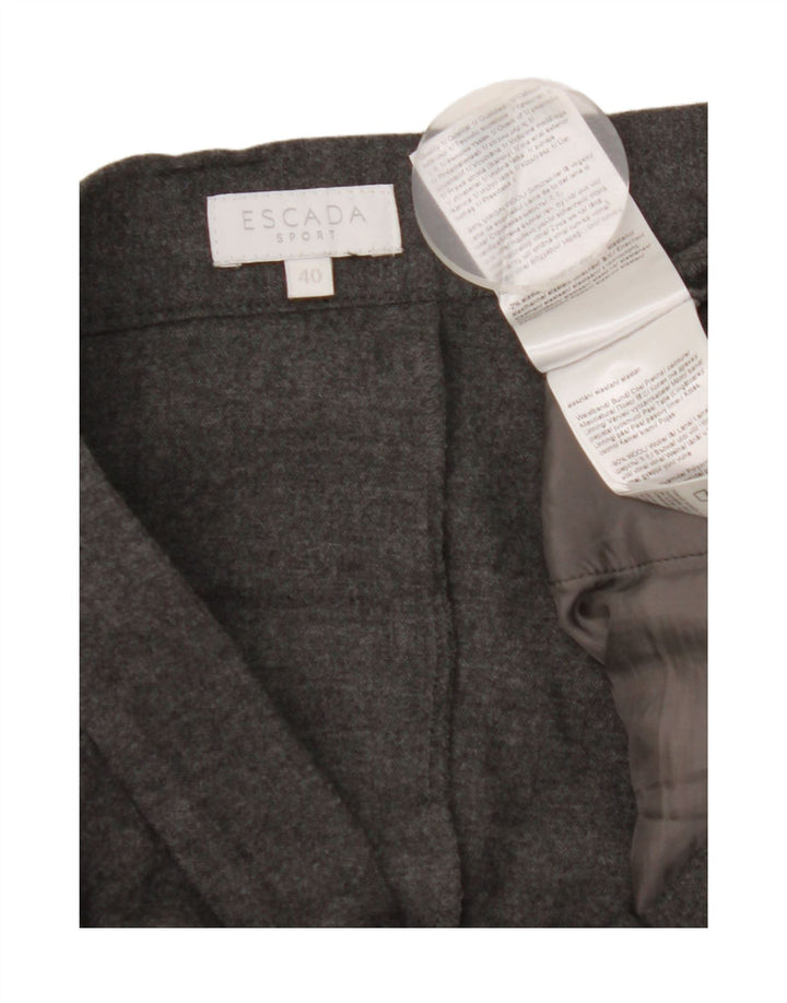 Escada Dame Capri Suit Bukser EU 40 Medium W34 L23 Grå Uld