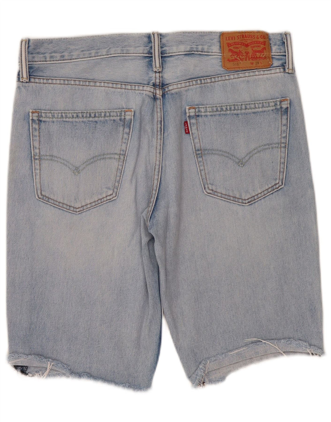 Levi's Herre 511 grafiske denimshorts W33 mellemblå bomuld