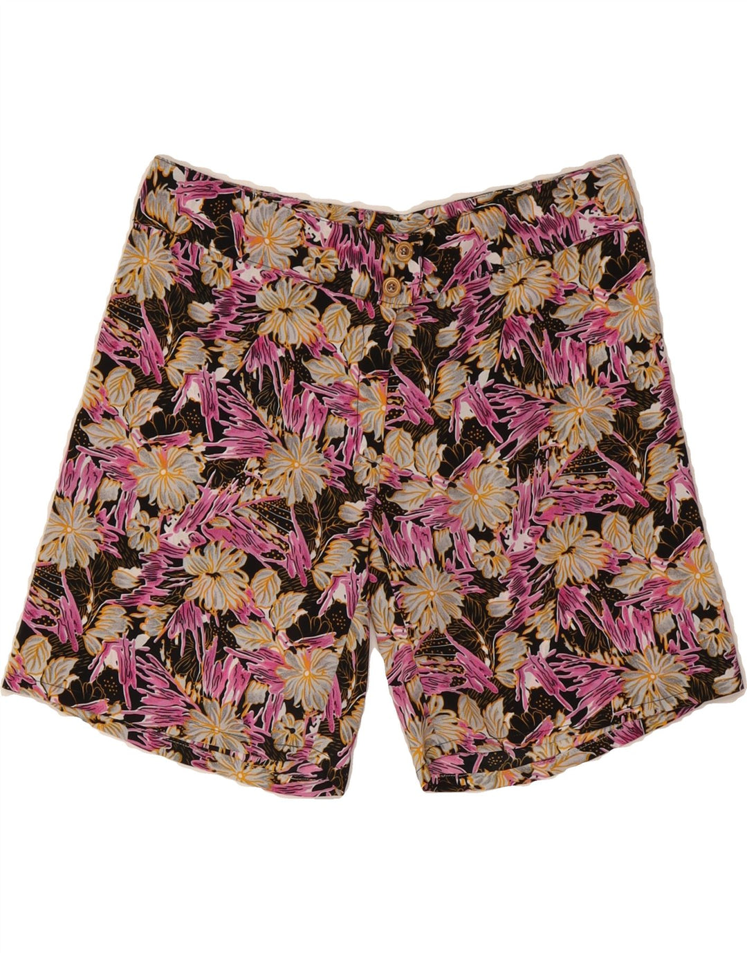 VINTAGE Womens Casual Shorts W30 Medium Multicoloured Floral Vintage Vintage and Second-Hand Vintage from Messina Hembry 