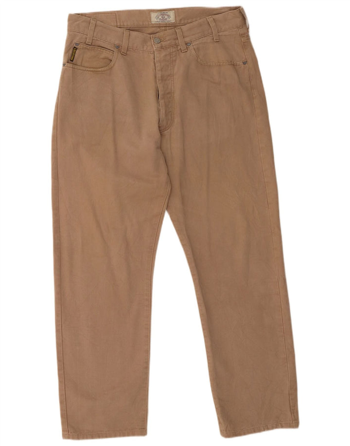 Armani Straight Casual Bukser til mænd W34 L28 Beige