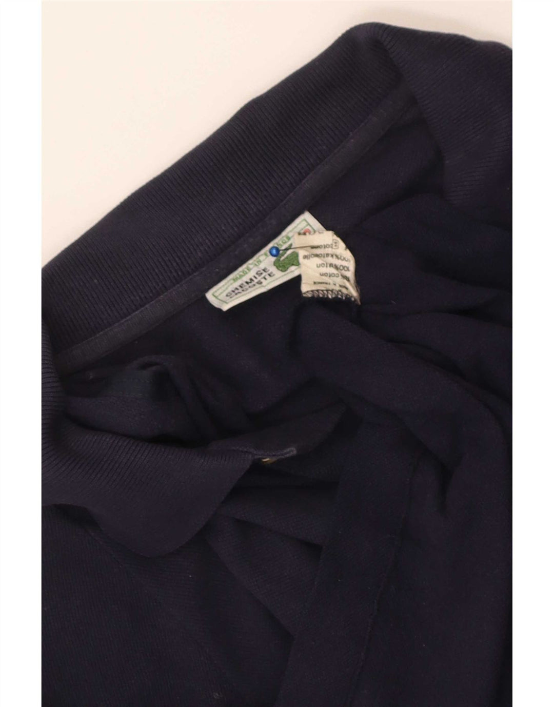 Lacoste herre poloshirt XS marineblå bomuld