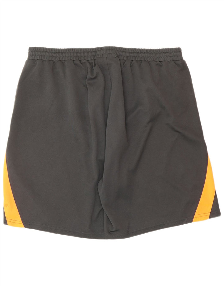 VINTAGE Herre grafiske sportsshorts 2XL Grå Colourblock