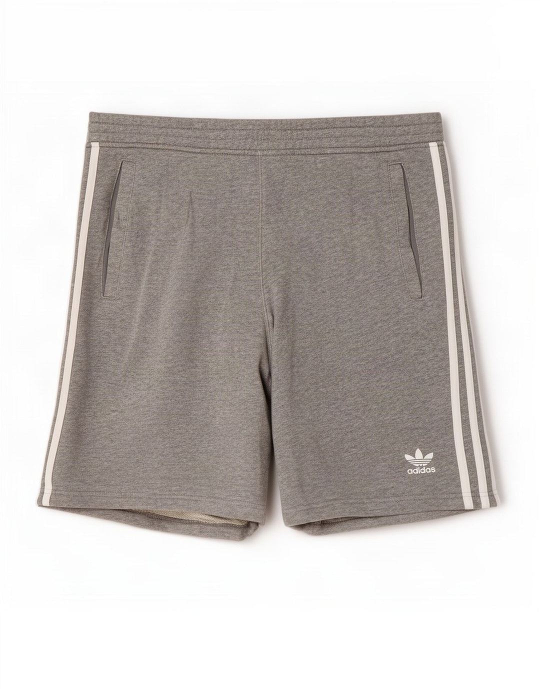Adidas Sportshorts til mænd, store grå flækkede bomuld