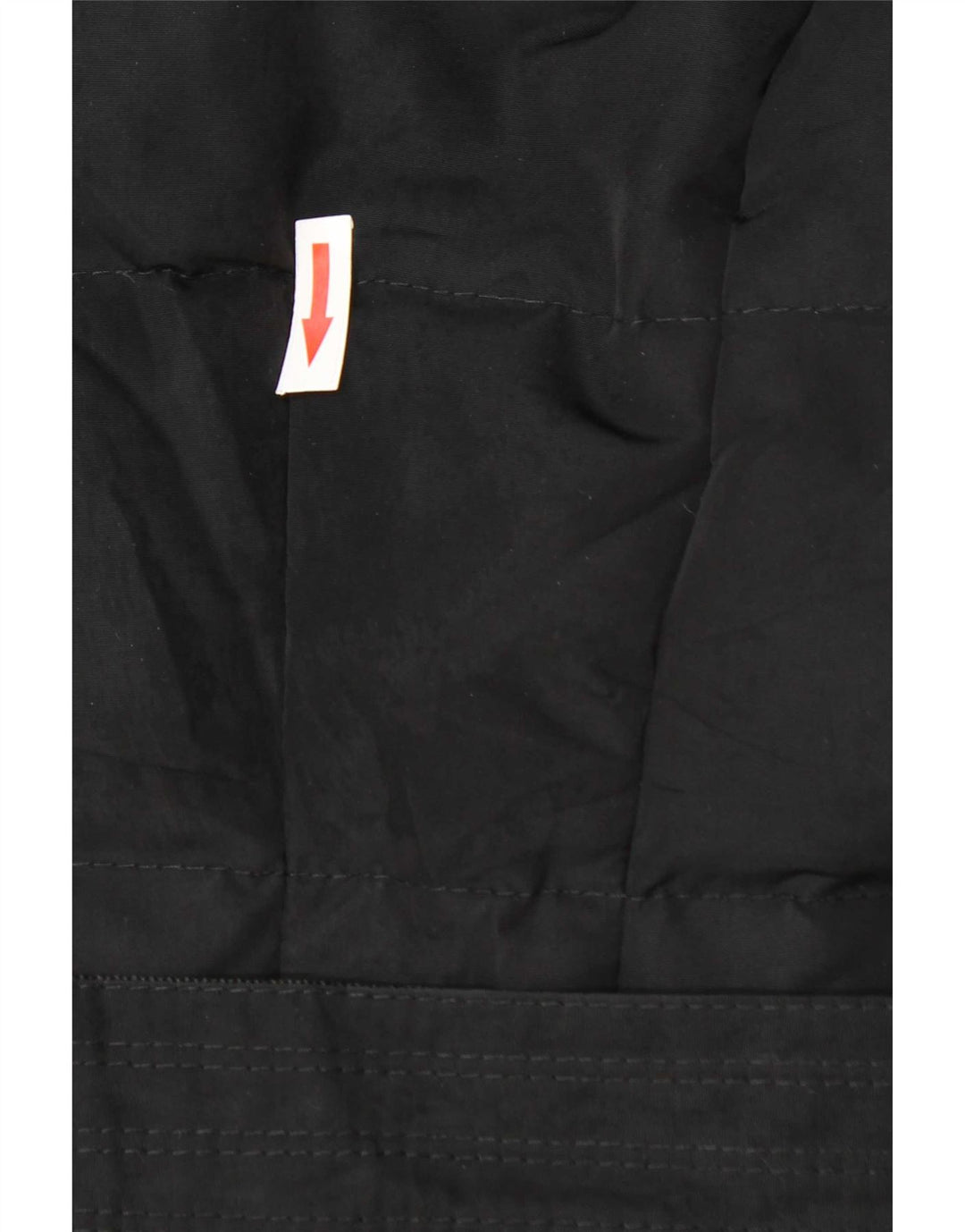 Zara Dame Hætte Polstret Frakke UK 14 Large Black
