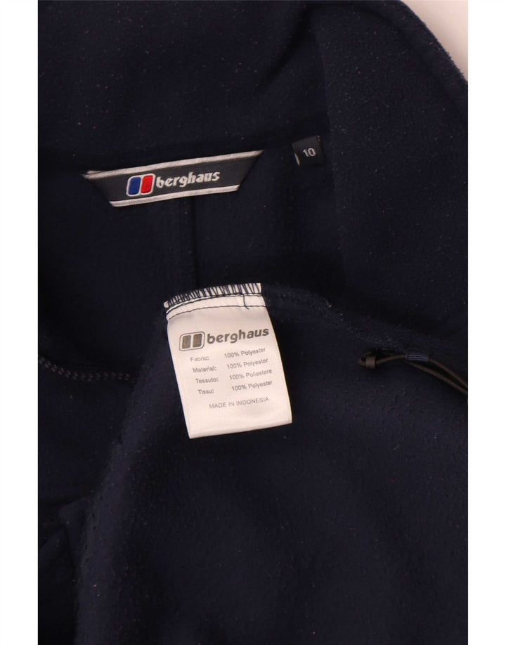 Berghaus Dame Liner Fleece Jakke UK 10 Small Navy Blue Polyester