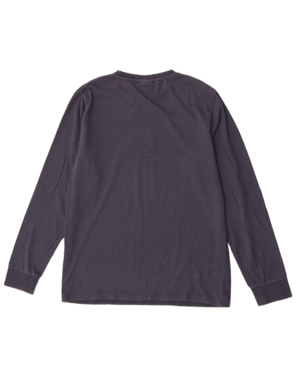 Ellesse Herre Regular Fit Grafisk Top Langærmet Medium Marineblå Bomuld
