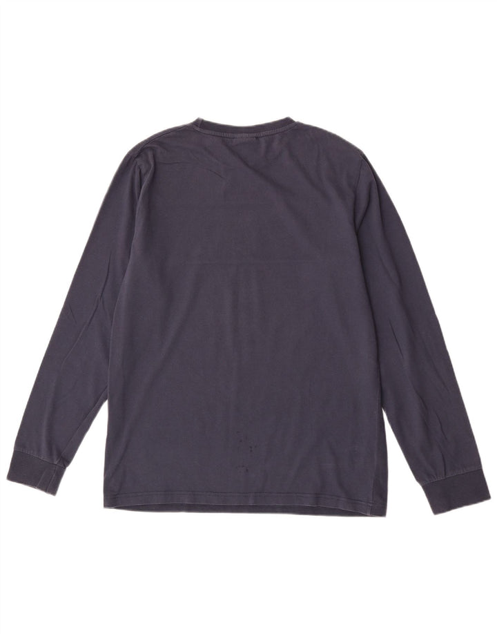 Ellesse Herre Regular Fit Grafisk Top Langærmet Medium Marineblå Bomuld