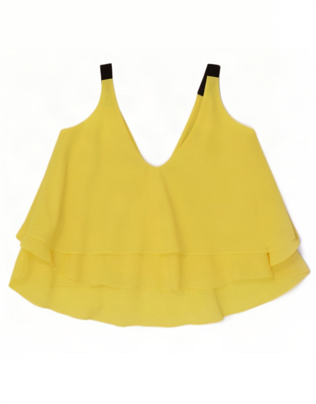 Zara Dame Oversized Cami Top UK 10 Lille Gul Polyester