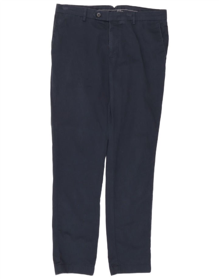 Hackett Herre Slim Chino Bukser W34 L31 Marineblå Bomuld