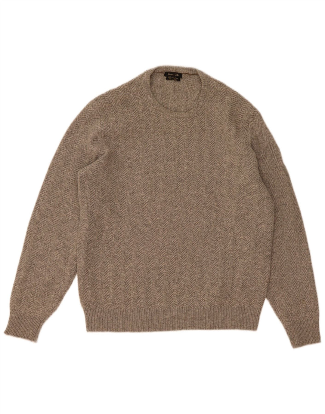 Massimo Dutti Dame Jumper Sweater UK 18 XL Grå sildeben