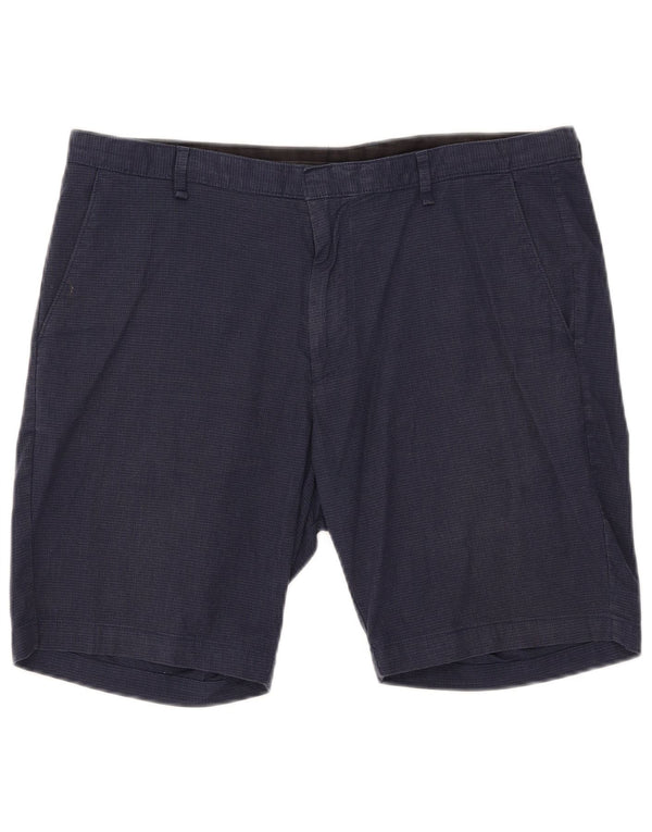 Calvin Klein Mens Chino Shorts W36 Large  Navy Blue Check