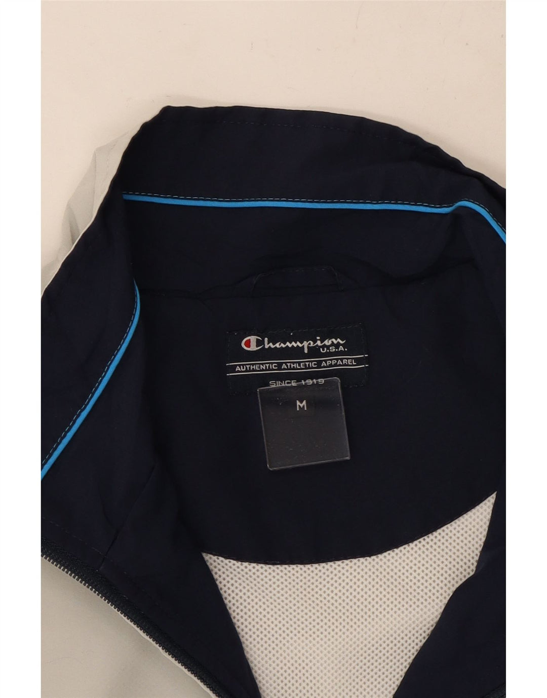 CHAMPION Træningsdragt til mænd Topjakke Medium White Colourblock Polyester