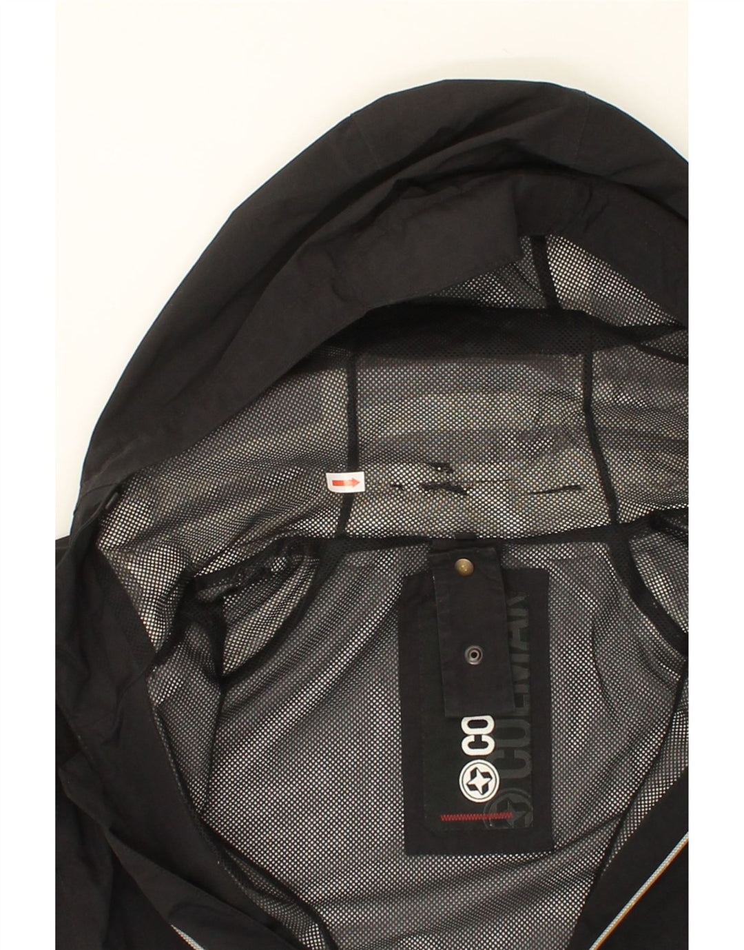 COLMAR Womens Hooded Rain Jacket IT 44 Medium Black Vintage Colmar and Second-Hand Colmar from Messina Hembry 