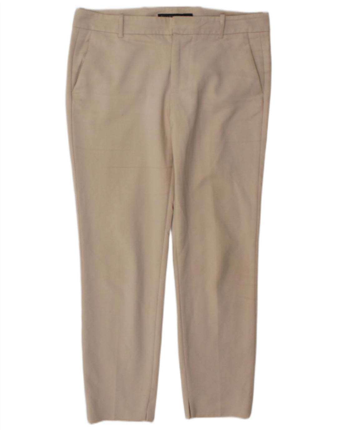 Zara Dame Slim Chino Bukser Medium W28 L26 Beige Bomuld