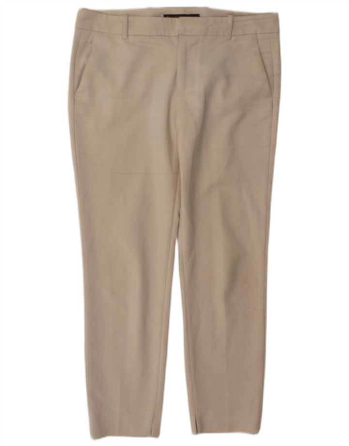 Zara Dame Slim Chino Bukser Medium W28 L26 Beige Bomuld
