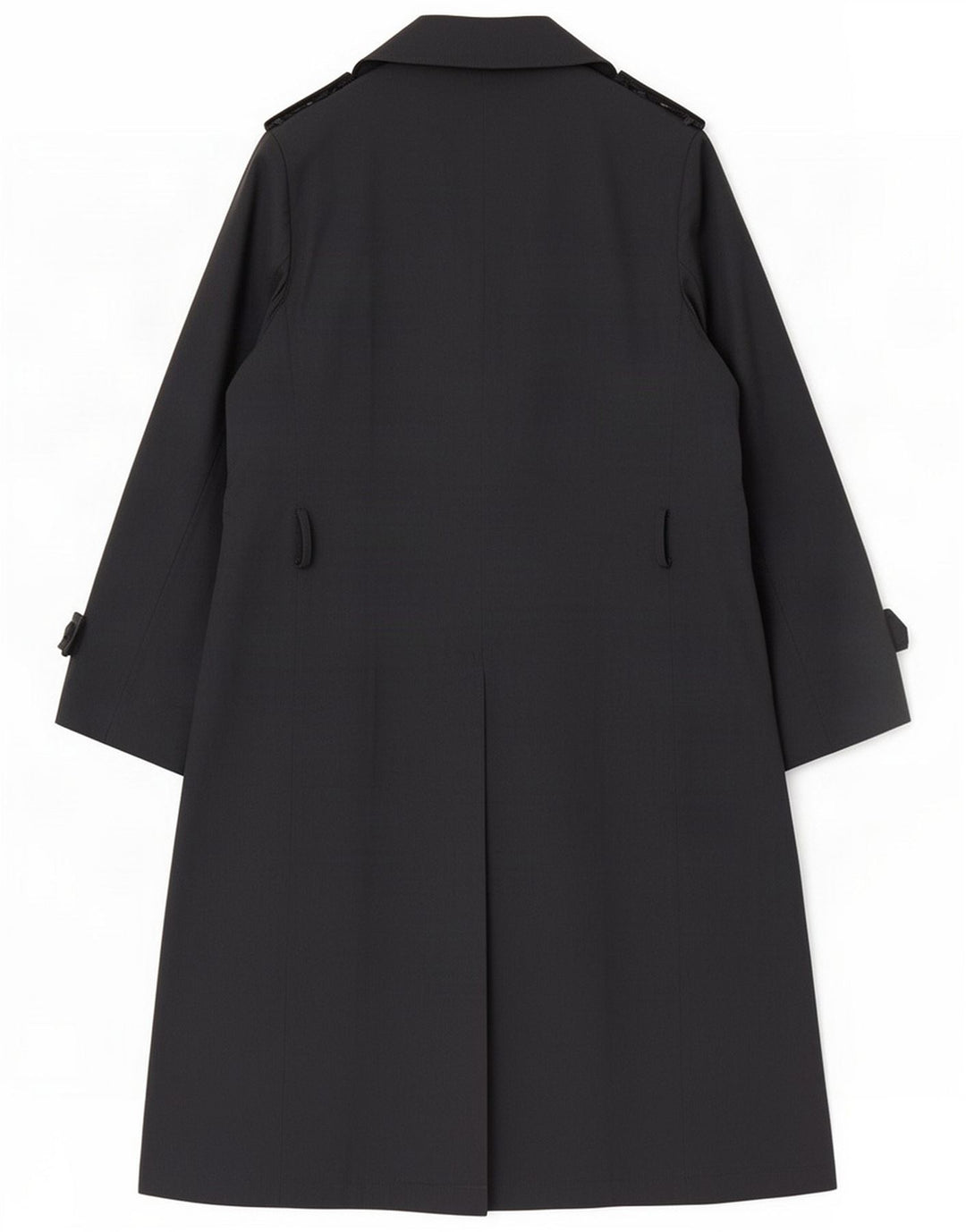 Burghi dobbeltradet trenchcoat til mænd IT 48 medium marineblå polyester