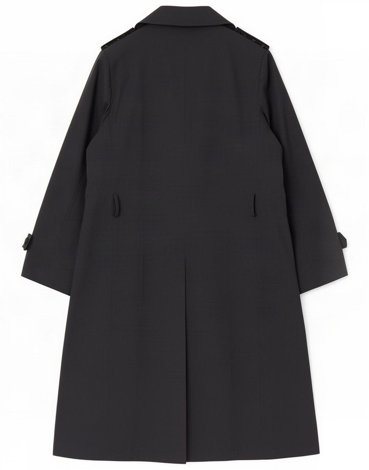 Burghi dobbeltradet trenchcoat til mænd IT 48 medium marineblå polyester
