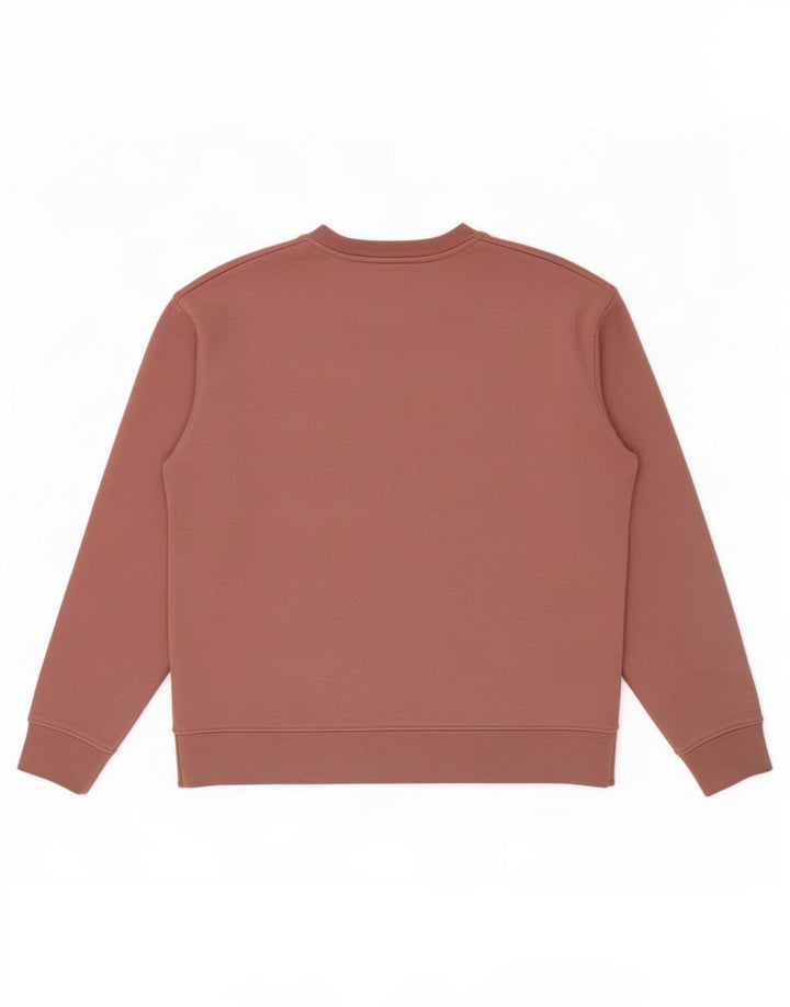 Zara Dame Sweatshirt Jumper UK 14 Medium Brun Bomuld