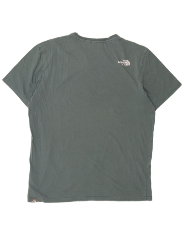THE NORTH FACE Herre T-Shirt Top Stor Grøn Bomuld