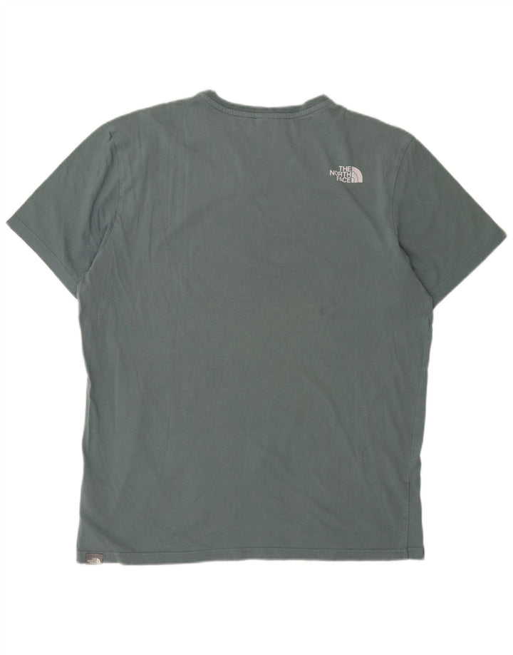 THE NORTH FACE Herre T-Shirt Top Stor Grøn Bomuld