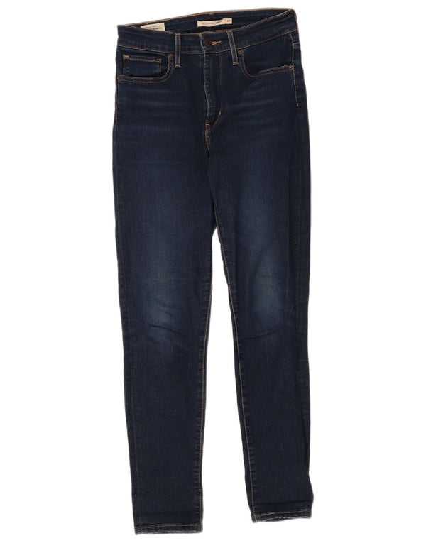 Levi's Dame 721 Skinny Jeans med høj talje W27 L28 Marineblå bomuld