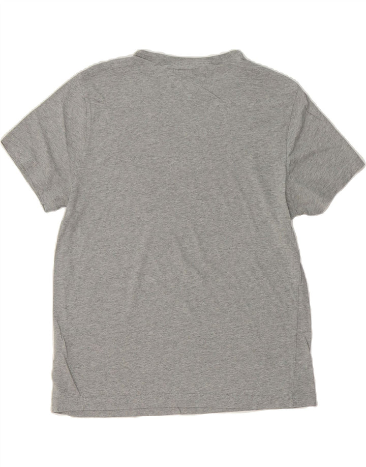 TOMMY HILFIGER Mens Graphic T-Shirt Top Large Grey Cotton Vintage Tommy Hilfiger and Second-Hand Tommy Hilfiger from Messina Hembry 