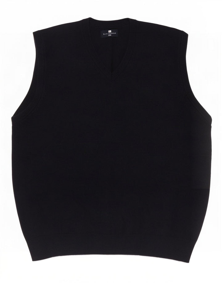 Marks & Spencer Herre Blue Harbor Vest Tank Top Stor Navy Bomuld